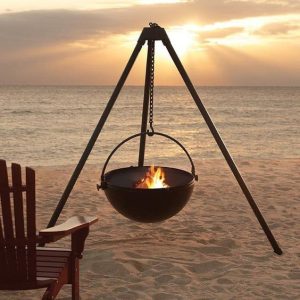 feu sur plage