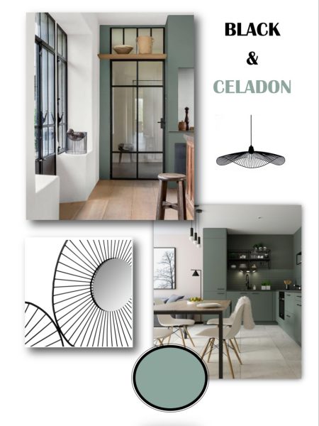 BLACK ET CELADON